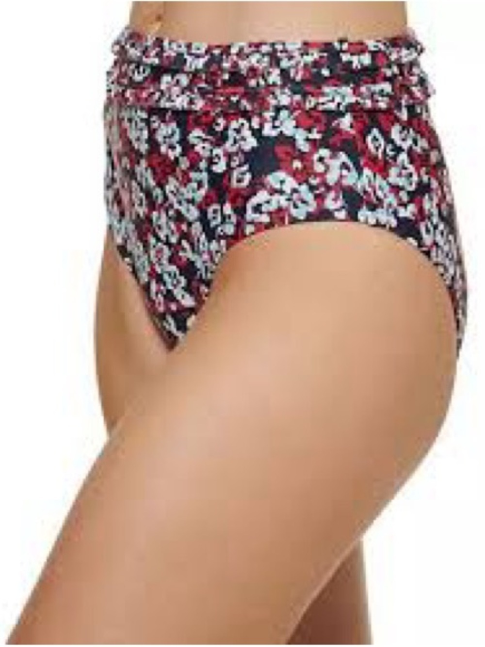 Tommy Hilfiger Women's Floral Print High Waist Bikini Bottoms